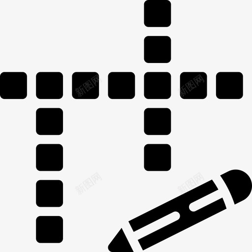 填字游戏爱好9填充图标svg_新图网 https://ixintu.com 填充 填字 游戏 爱好