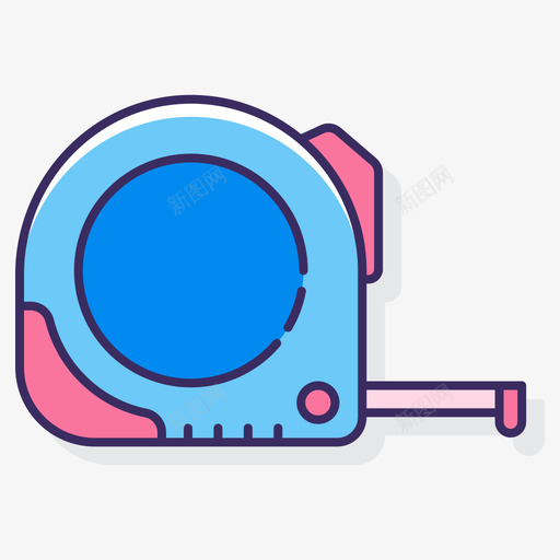 卷尺diy11线性颜色图标svg_新图网 https://ixintu.com diy 卷尺 线性 颜色