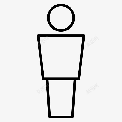 人独自用户图标svg_新图网 https://ixintu.com 人人 假日 假期 大纲 独自 用户