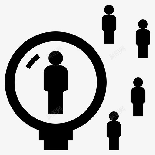 抽样分析普查图标svg_新图网 https://ixintu.com 互动 分析 字形 抽样 普查 生态 研究 调查