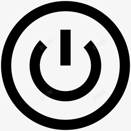 电源开启启动图标svg_新图网 https://ixintu.com 优化 启动 开启 搜索引擎 混合 电源