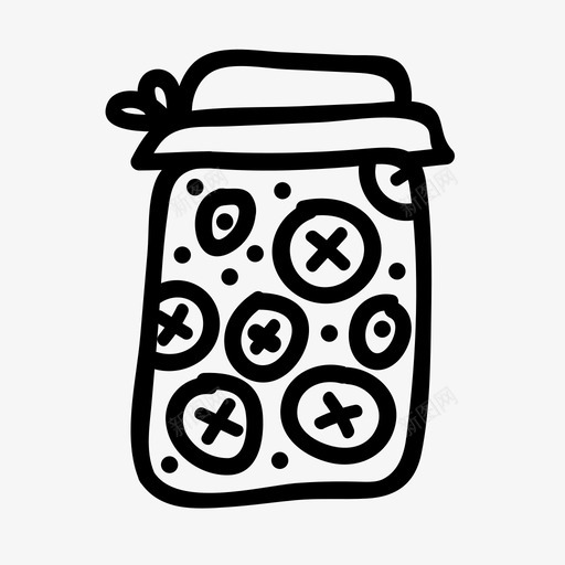 泡菜罐食品果酱图标svg_新图网 https://ixintu.com 不常见 套装 手绘 果酱 泡菜 腌制 食品