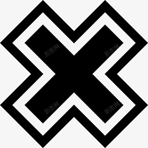 铁路交叉口火车站25已填充图标svg_新图网 https://ixintu.com 交叉口 填充 火车站 铁路