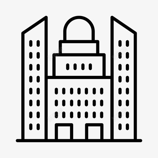 未来主义城市建筑企业图标svg_新图网 https://ixintu.com 企业 城市 建筑 未来主义