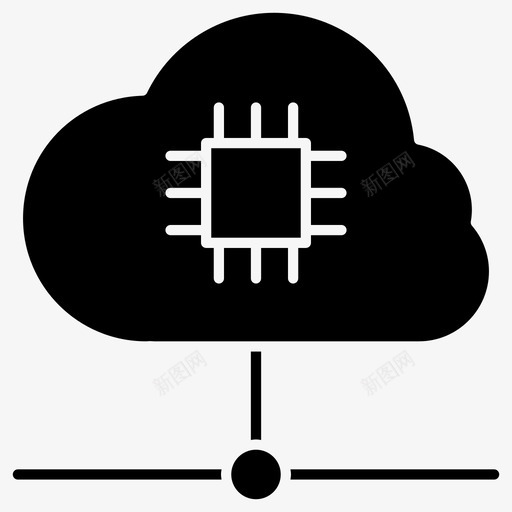 机器学习云云计算图标svg_新图网 https://ixintu.com 云计算 学习 机器 设备