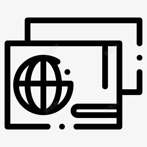 身份通行证护照图标svg_新图网 https://ixintu.com 2月 v4 护照 收集 界面 网络 购物 身份 通行证