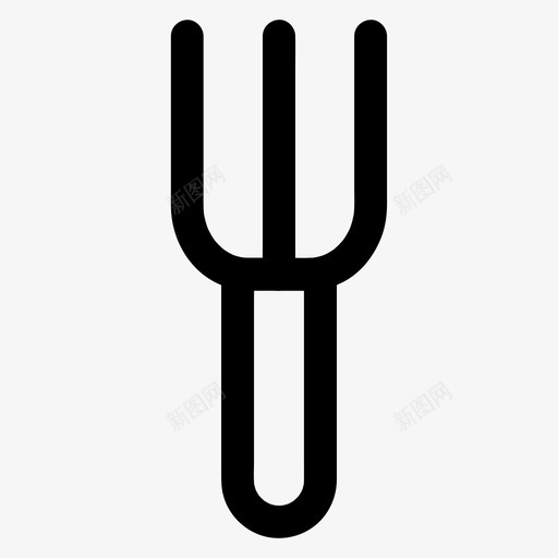 叉子农业园艺图标svg_新图网 https://ixintu.com 农业 叉子 园艺 图标 基本 尺寸 工具 所有 草坪