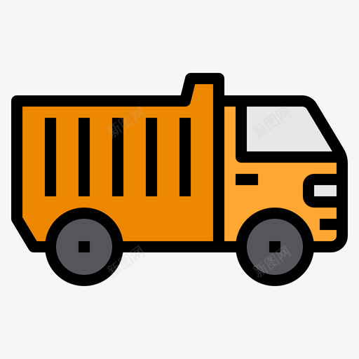 卡车17号车厢线性颜色图标svg_新图网 https://ixintu.com 17号 卡车 线性 车厢 颜色