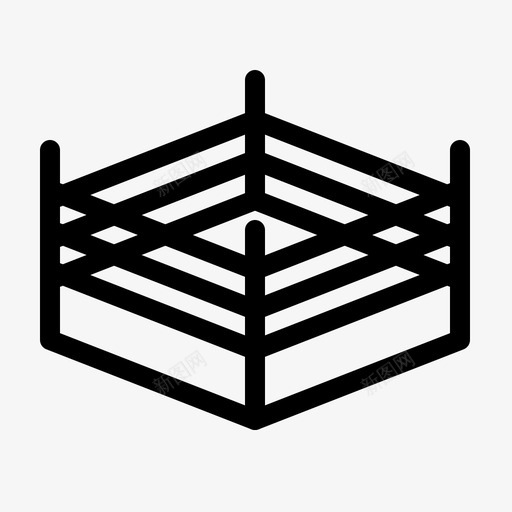 拳击摔跤运动中庭和运动训练加粗线图标svg_新图网 https://ixintu.com 中庭 加粗 拳击 摔跤 粗线 运动 运动中 运动训练