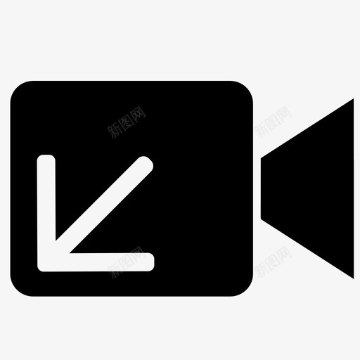 视频通话来电在线图标svg_新图网 https://ixintu.com 在线 来电 视频 通话