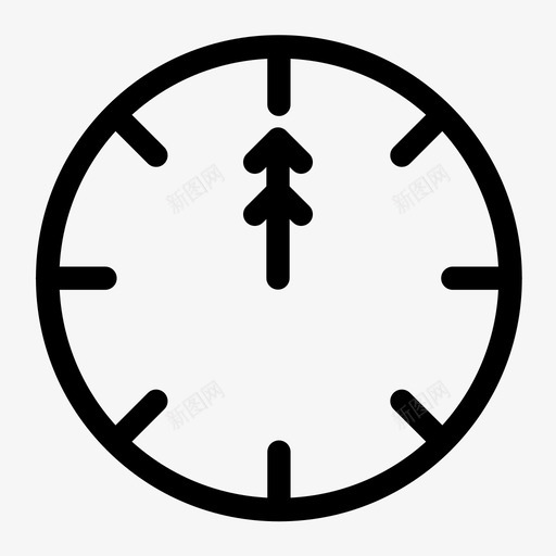 一小时时钟日期图标svg_新图网 https://ixintu.com 一小时 日期 时钟 时间 时间表