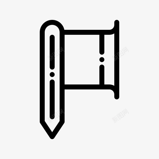 直线斧野营137图标svg_新图网 https://ixintu.com 直线 野营