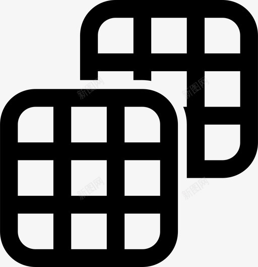 网格集合方面图标svg_新图网 https://ixintu.com 大纲 方面 杂项 网格 集合