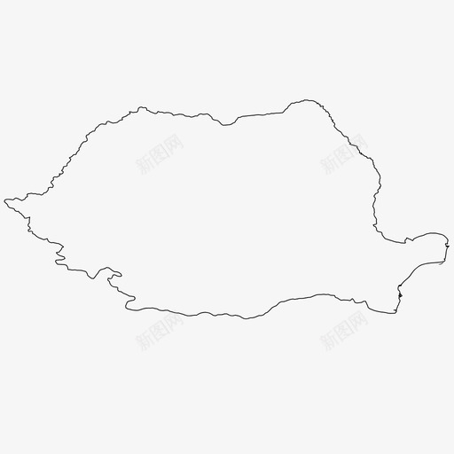 罗马尼亚边界国家图标svg_新图网 https://ixintu.com 世界 世界各国 国家 罗马尼亚 轮廓 边界