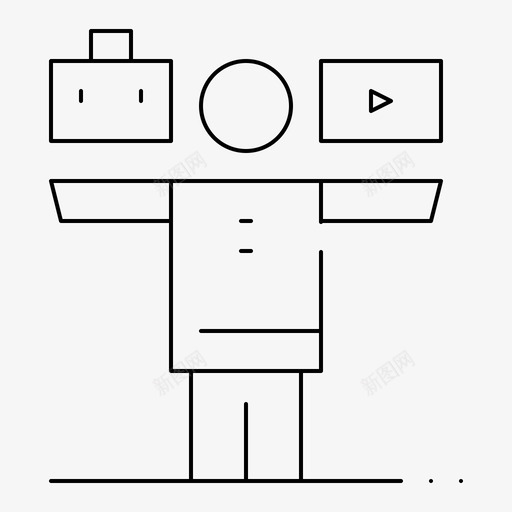 平衡生活娱乐图标svg_新图网 https://ixintu.com 动机 商业 娱乐 工作 平衡 技能 生产力 生活 细线