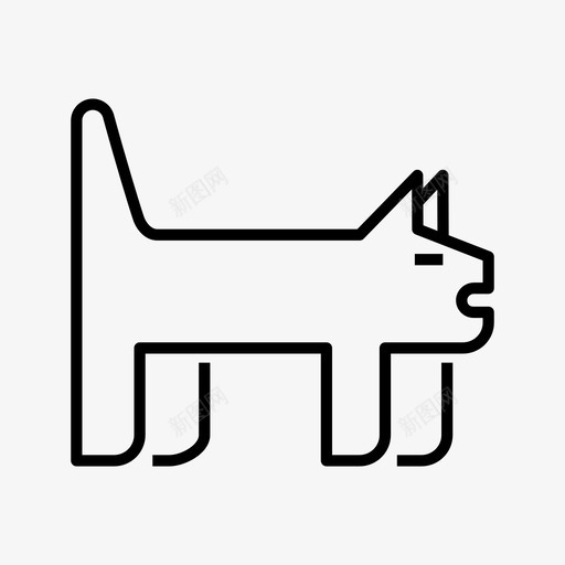 猫动物小猫图标svg_新图网 https://ixintu.com 动物 动物园 宠物 小猫 收藏
