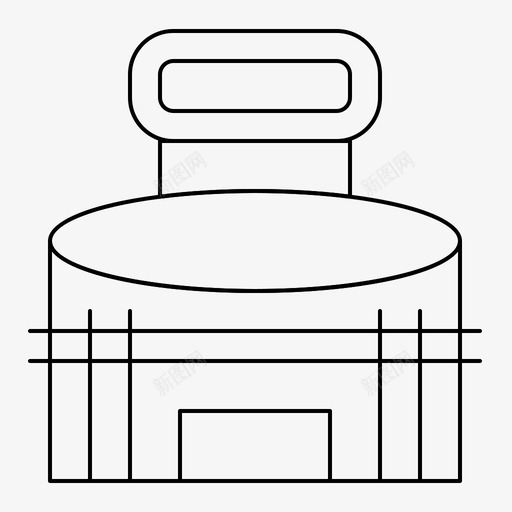 建筑外部游戏图标svg_新图网 https://ixintu.com 中庭 体育 体育场 外部 建筑 游戏 细线 训练 运动 运动中