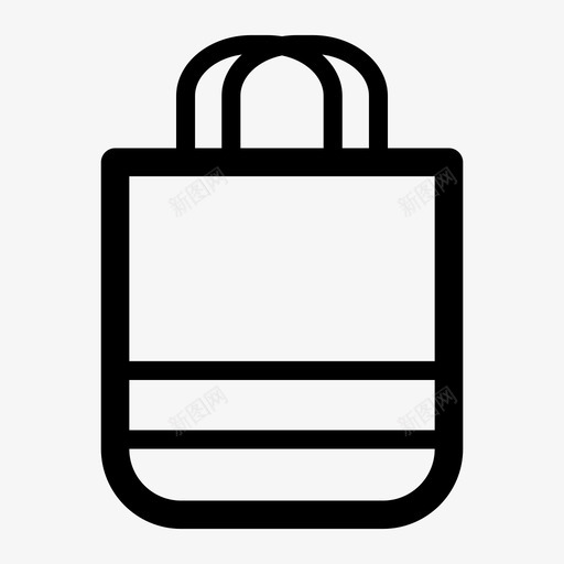购物袋时尚纸袋图标svg_新图网 https://ixintu.com 时尚 纸袋 购物袋 零售