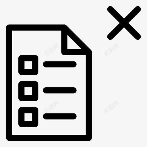 取消列表取消订单取消购物图标svg_新图网 https://ixintu.com 列表 取消 商店 在线 电子商务 订单 购物 退出
