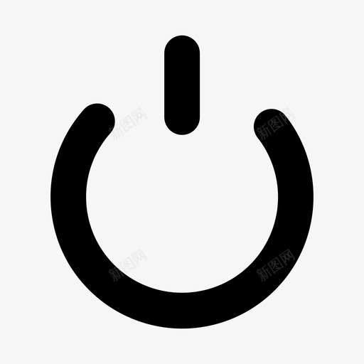 按钮关闭电源图标svg_新图网 https://ixintu.com 元素 关闭 基本 按钮 用户界面 电源