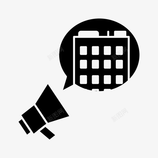 房地产广告广告建筑图标svg_新图网 https://ixintu.com 广告 建筑 房地产 物业 营销
