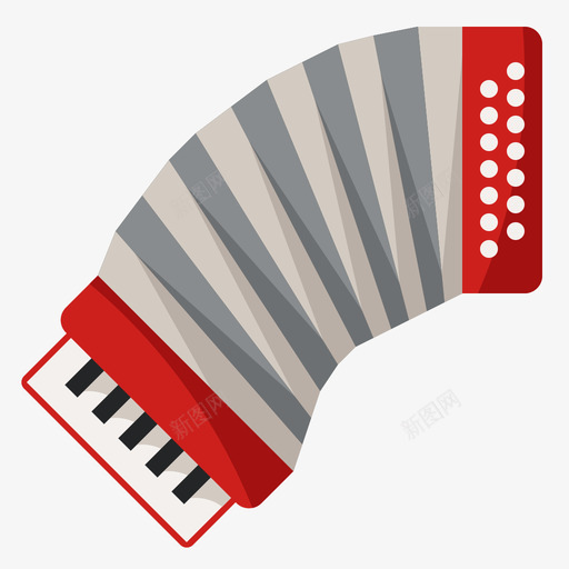 手风琴音乐129平调图标svg_新图网 https://ixintu.com 平调 手风琴 音乐