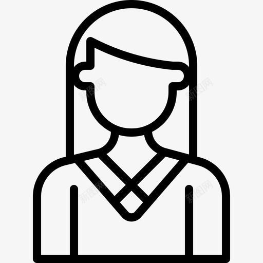 女人化身角色图标svg_新图网 https://ixintu.com 人物 化身 女人 角色