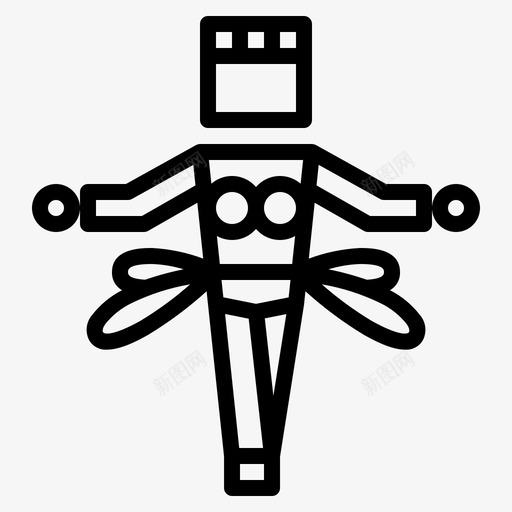 桑巴舞舞蹈直线舞图标svg_新图网 https://ixintu.com 桑巴舞 直线 舞蹈