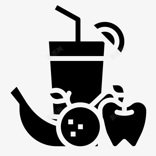 果汁苹果水果图标svg_新图网 https://ixintu.com 果汁 橘子 水果 苹果 葡萄 餐厅