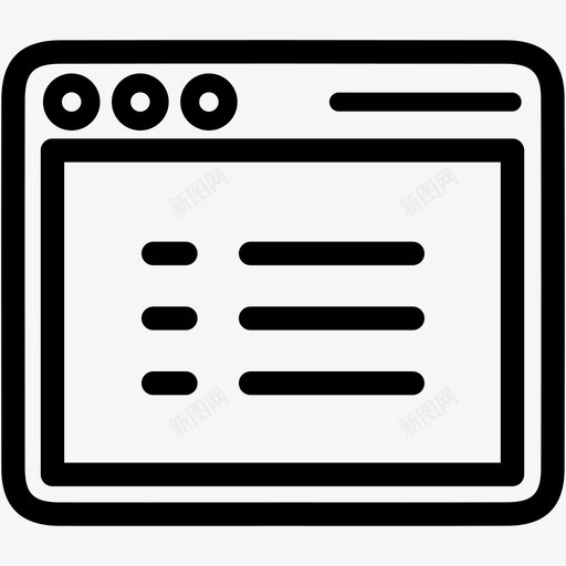 窗口文本应用程序窗口图标svg_新图网 https://ixintu.com 应用程序 文本 窗口