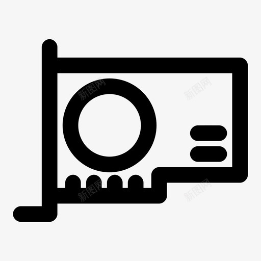 显示卡设备电子图标svg_新图网 https://ixintu.com 兄弟 小工 工具 显示卡 电子 设备