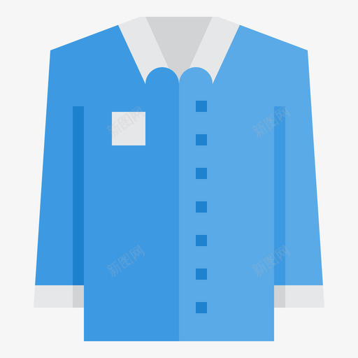 衬衫衣服122平的图标svg_新图网 https://ixintu.com 平的 衣服 衬衫