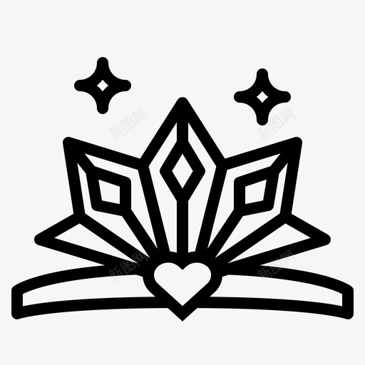 皇冠舞会之夜直系图标svg_新图网 https://ixintu.com 之夜 皇冠 直系 舞会