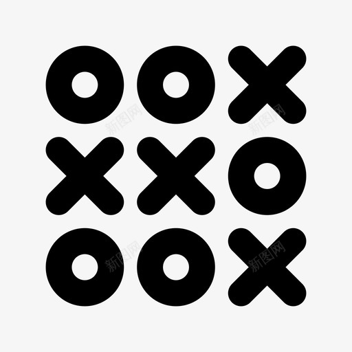 tictactoe活动穿越图标svg_新图网 https://ixintu.com tic-tac-toe 便利设施 活动 游戏 穿越 策略