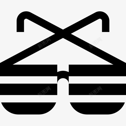 太阳镜嘻哈31填充图标svg_新图网 https://ixintu.com 嘻哈 填充 太阳镜