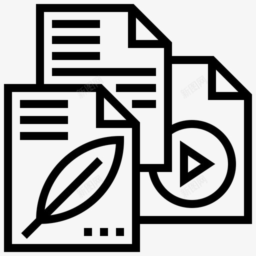 文件计算机技术15线性图标svg_新图网 https://ixintu.com 技术 文件 线性 计算机