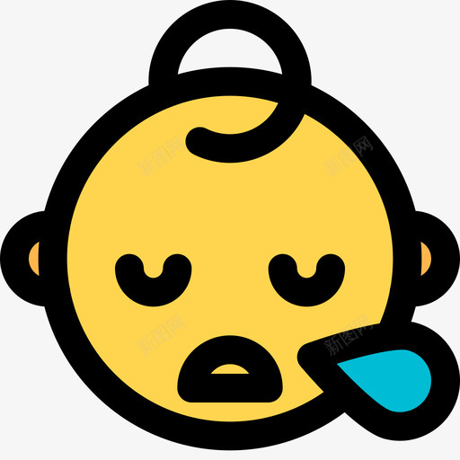 宝贝笑脸和人1线性颜色图标svg_新图网 https://ixintu.com 宝贝 笑脸 线性 颜色