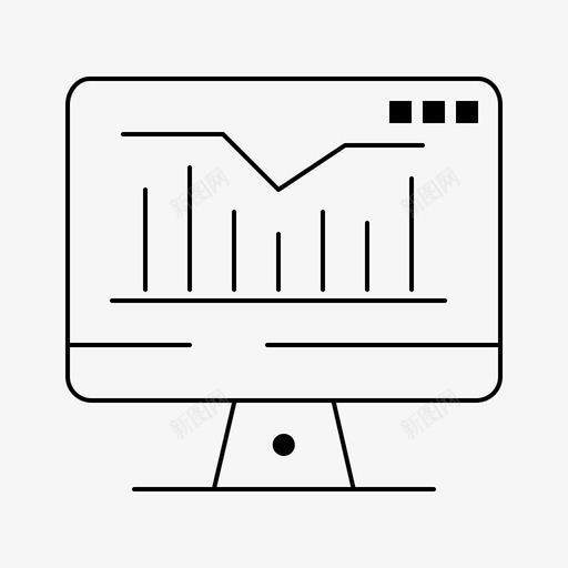 计算机图形监视器图标svg_新图网 https://ixintu.com 图形 界面 监视器 统计 计算机