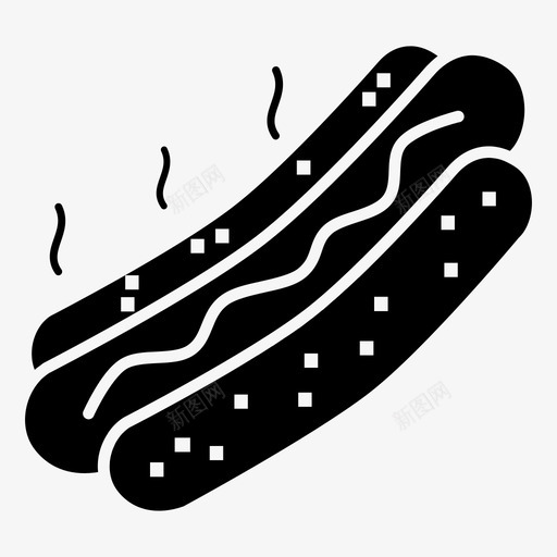 香肠牛肉汉堡法兰克福香肠图标svg_新图网 https://ixintu.com 汉堡 法兰克福 牛肉 香肠