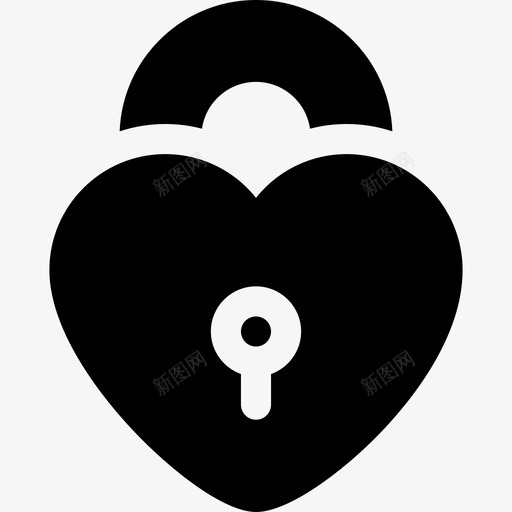 挂锁爱142充满图标svg_新图网 https://ixintu.com 充满 挂锁