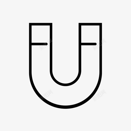 磁铁磁性物理图标svg_新图网 https://ixintu.com 工具 物理 磁性 磁铁