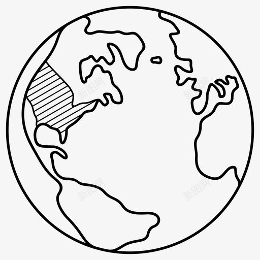 美利坚合众国国家位置图标svg_新图网 https://ixintu.com 世界地图 位置 合众国 国家 美利坚 美国
