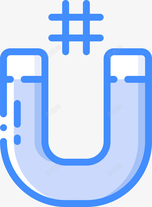 磁铁接口110蓝色图标svg_新图网 https://ixintu.com 接口 磁铁 蓝色