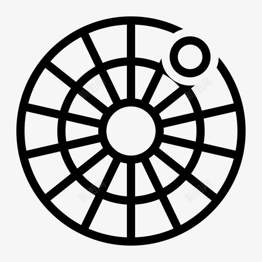 轮盘赌赌博赌场图标svg_新图网 https://ixintu.com 俄罗斯 扑克 盘赌 赌博 赌场 轮盘