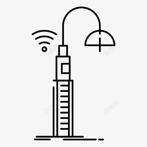 灯光智能街道图标svg_新图网 https://ixintu.com collection feb v5 web wifi 技术 智能 灯光 界面 街道