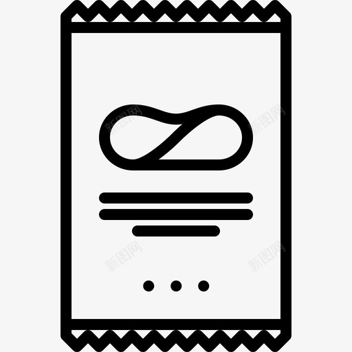 薯片零食1线性图标svg_新图网 https://ixintu.com 线性 薯片 零食