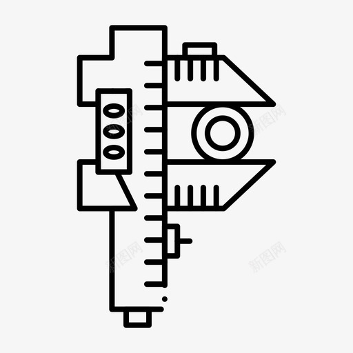 测量精度卡尺图标svg_新图网 https://ixintu.com 卡尺 小小 收集 测量 界面 精度 网络