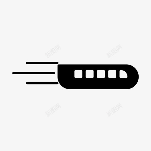 地铁快速火车图标svg_新图网 https://ixintu.com 图标 地铁 字形 工程 快速 火车 运输