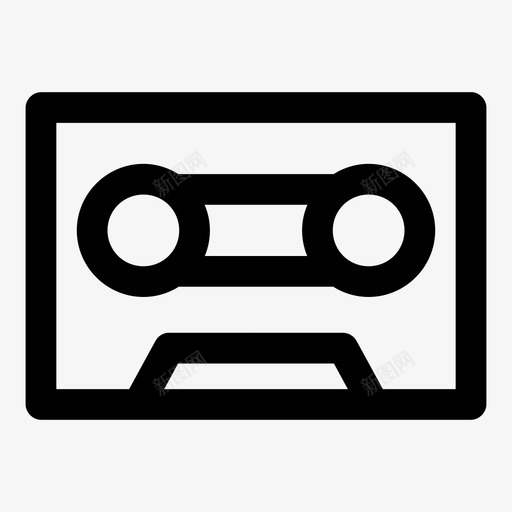 录音机音频盒式磁带图标svg_新图网 https://ixintu.com 兄弟 录像机 录音机 盒式 磁带 音频
