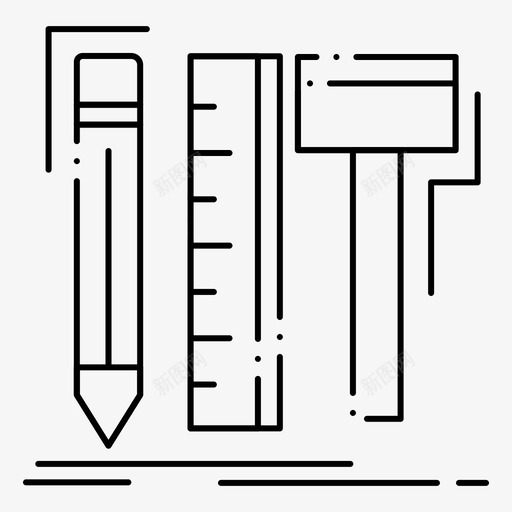 师数码图标svg_新图网 https://ixintu.com 2月 v4 工具 收集 数码 界面 网络 设计 设计师 铅笔
